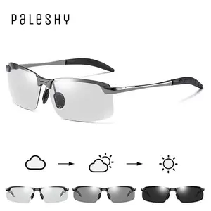 Paleshy HD Polarized Photochromic Sunglasses for Men and Women UV400 Protection Outdoor Activities Fishing Golf Day Night Safe Driving Anti-Glare Eyewear Frames Smart  Sunglasses