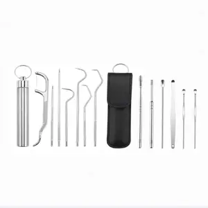 Ear Wax Removal Tool Set with Storage Case, Spiral Spring Ear Wax Cleaner, Portable Ear Cleaning Tool for Home & Travel