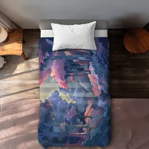 Conscious Sales C1DCTXLWMVE15B Beams Pink Twin Size Extra Long Duvet Cover - Stylish Home Decor for Cozy Spaces