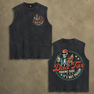 Dad Tax Funny Wash Tank Top , Retro Dad Tax Tank Top, Gift for Dad, Father’s Day Gift, Classic Dad Shirt