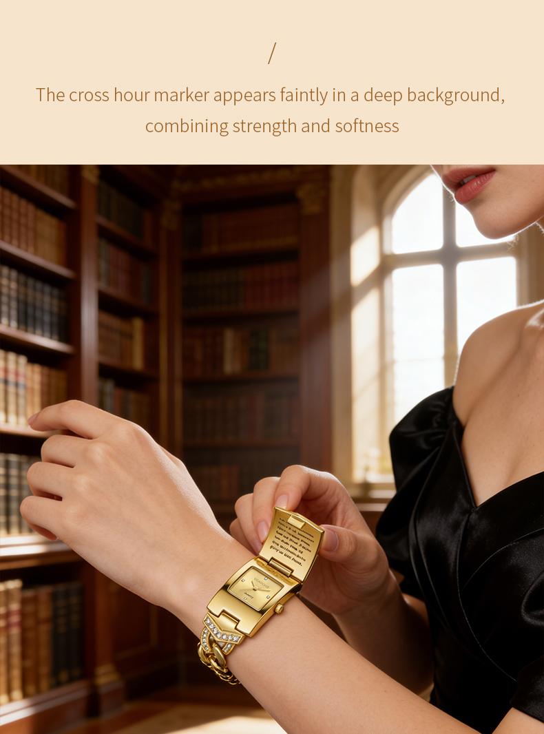 Gold Cross Bracelet Watch SummerWins 4th of july accessories Sparkling Crystal Cross Embellishment, Geometric Rectangular Dial, Premium Metal Bracelet Timepiece, Perfect for Daily Elegance & Gifting Perfect Mother’s Day gift Gold Cross Bracelet Watch SummerWins 4th of july accessories Sparkling Crystal Cross Embellishment, Geometric Rectangular Dial, Premium Metal Bracelet Timepiece, Perfect for Daily Elegance & Gifting Perfect Mother’s Day gift