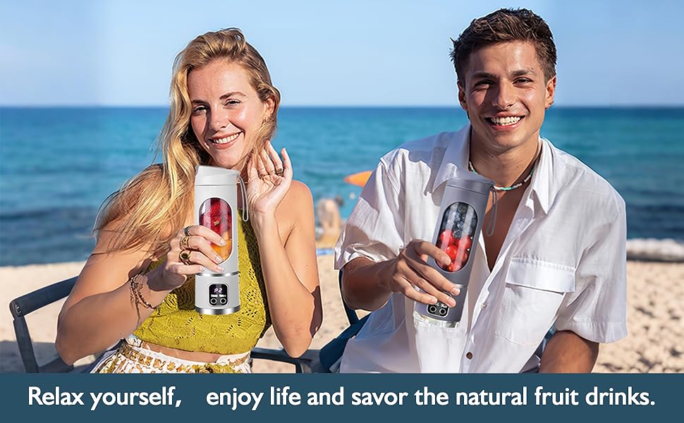 Ultimate Portable Blender! USB Rechargeable & Compact for Smoothies On-The-Go - Perfect Travel, Back To School & Gym! Leak Proof Design, Makes Shakes & Baby Food in Seconds cup juicer rechargeable mini blender vegetable，5000ml