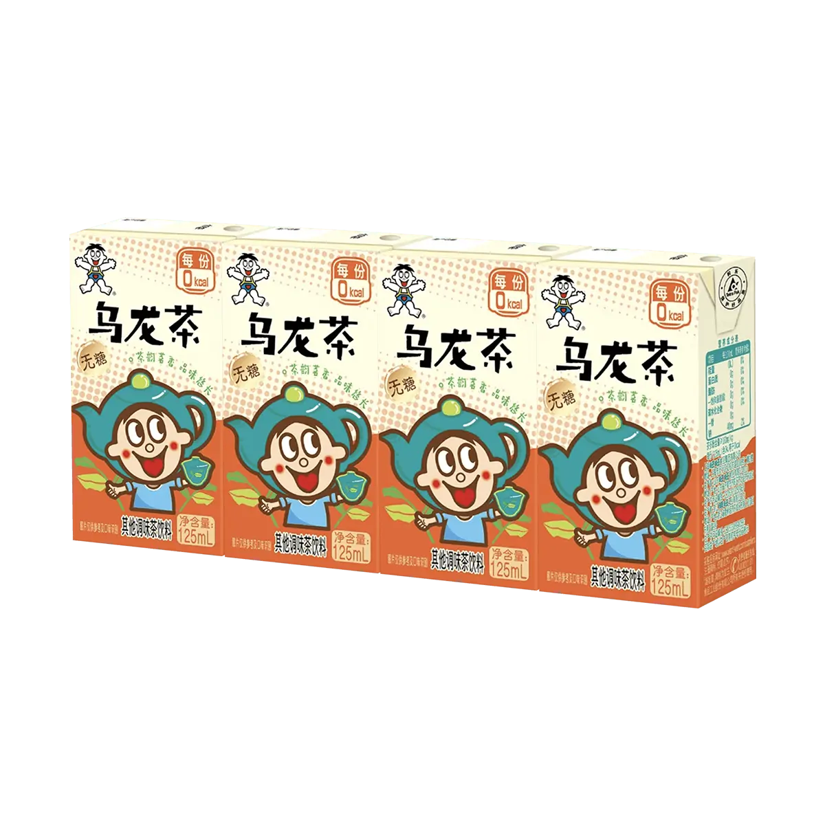 WANT WANT Sugar-Free Oolong Tea Drink 125ml x 4 Boxes | 0 Sugar, 0 Fat, 0 Calories | Refreshing & Aromatic WANT WANT Sugar-Free Oolong Tea Drink 125ml x 4 Boxes | 0 Sugar, 0 Fat, 0 Calories | Refreshing & Aromatic