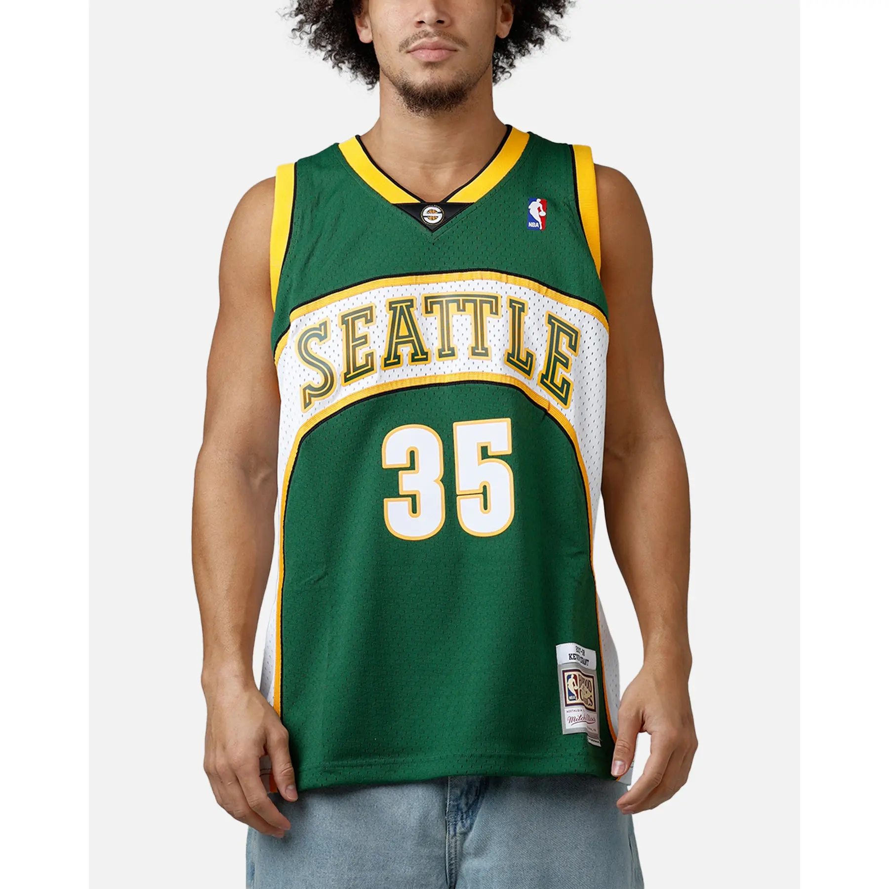 Mitchell & Ness Seattle SuperSonics Kevin Durant 2007 Road Swingman Jersey Green