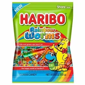 Haribo Rainbow Worms, 4 oz.