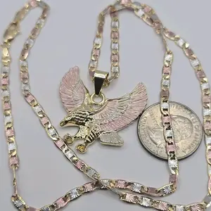 Eagle fashion style necklace gold-plated three colors beautiful 24"inches valentine's day perfect gift