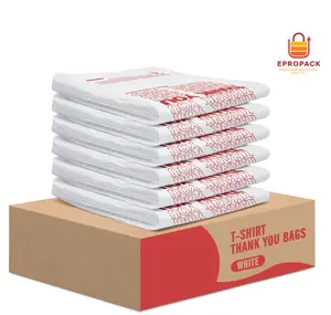 Thank You Plastic Bags White