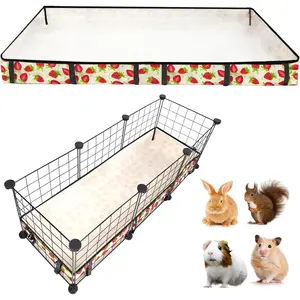 Guinea Pig Cage Liner,Washable  Oxford Cloth Cage Liners for Small ,Hamster Chinchilla Hedgehog  and Other Small  Not Include Cage (12x36 inches)