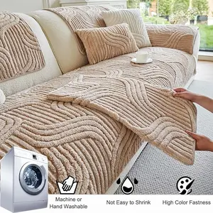 Bohemian Style Soft Sofa Covers Breathable Non-Slip Furniture Protectors for Living Rooms & Bedrooms Machine Washable Pet Friendly Durable Textured Design