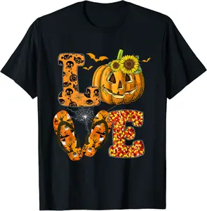 Love Halloween Trick Or Treat Halloween Costume Cute Pumpkin T-Shirt - Kalecarroll Shop 29B09DCDV88M