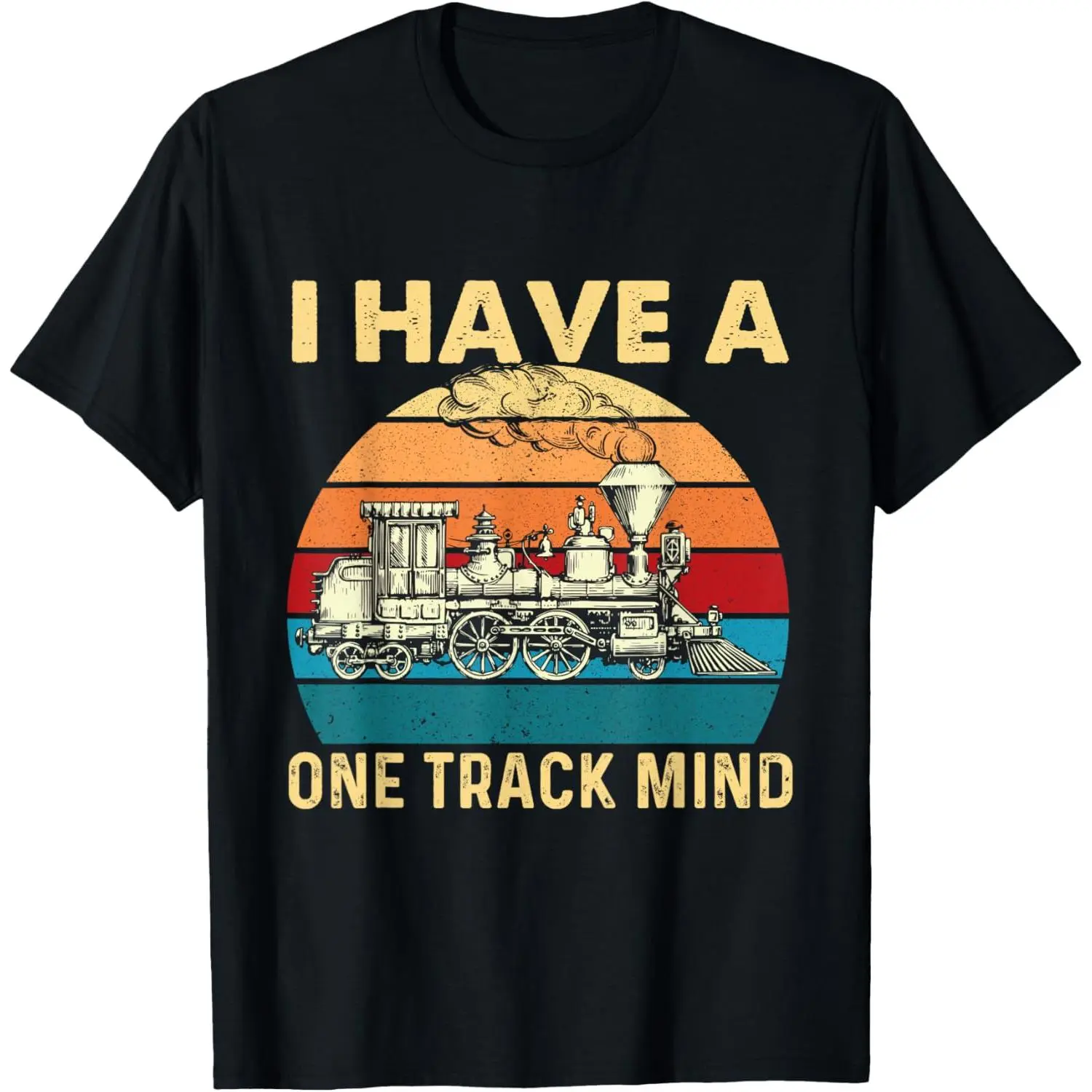 I Have A One Track Mind - Trainspotter Model Train Railroad T-Shirt,Made in USA