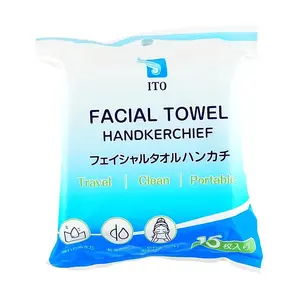 ITO Japan Face Cleansing Wipes - 15ct Pack, Gentle for Sensitive Skin, Oil Absorbing, Sweat Wipes, Portable Handkerchief Style
