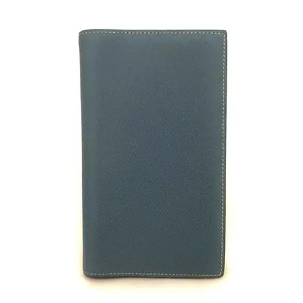 Pre-owned Other Other HERMES Agenda Epsom Leather Notebook Cover Blue/3CF1855 12515803025/750213