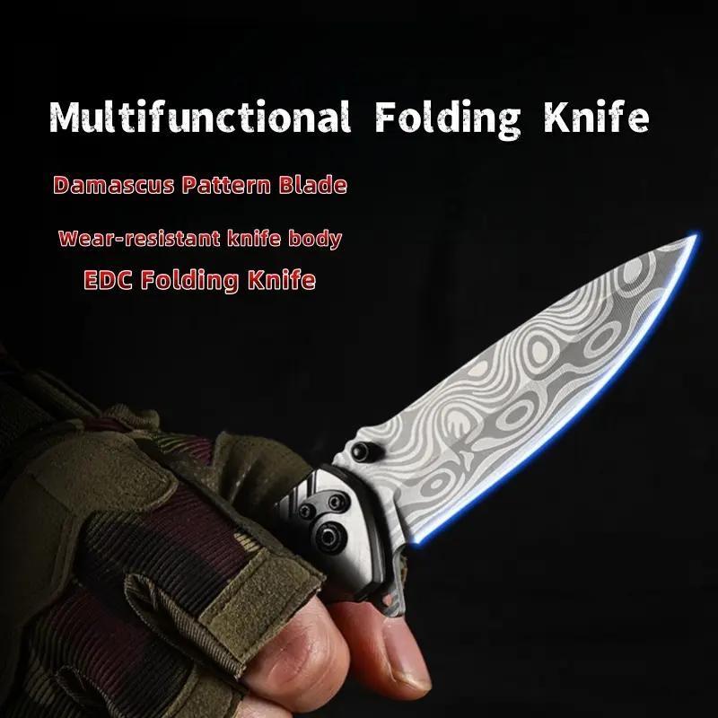 Tactical Folding Knife-One-Hand Open, Heavy-Duty Utility Tool, Outdoor Survival EDC Knife, High Hardnest Blade, The Best Gift