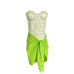 NEON GREEN RESORT SARONG SKIRT