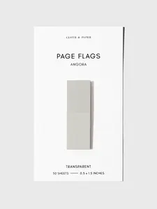Page Flags Transparent - 50 Sheets, 0.5 x 1.5 Inches, Available in Multiple Colors
