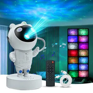 Astronaut Galaxy Star Projector Light with Bluetooth Speaker and White Noise Star and Moon Galaxy Lights for Bedroom with Timer and Remote, Nebula Night Light 360° Adjustable Head