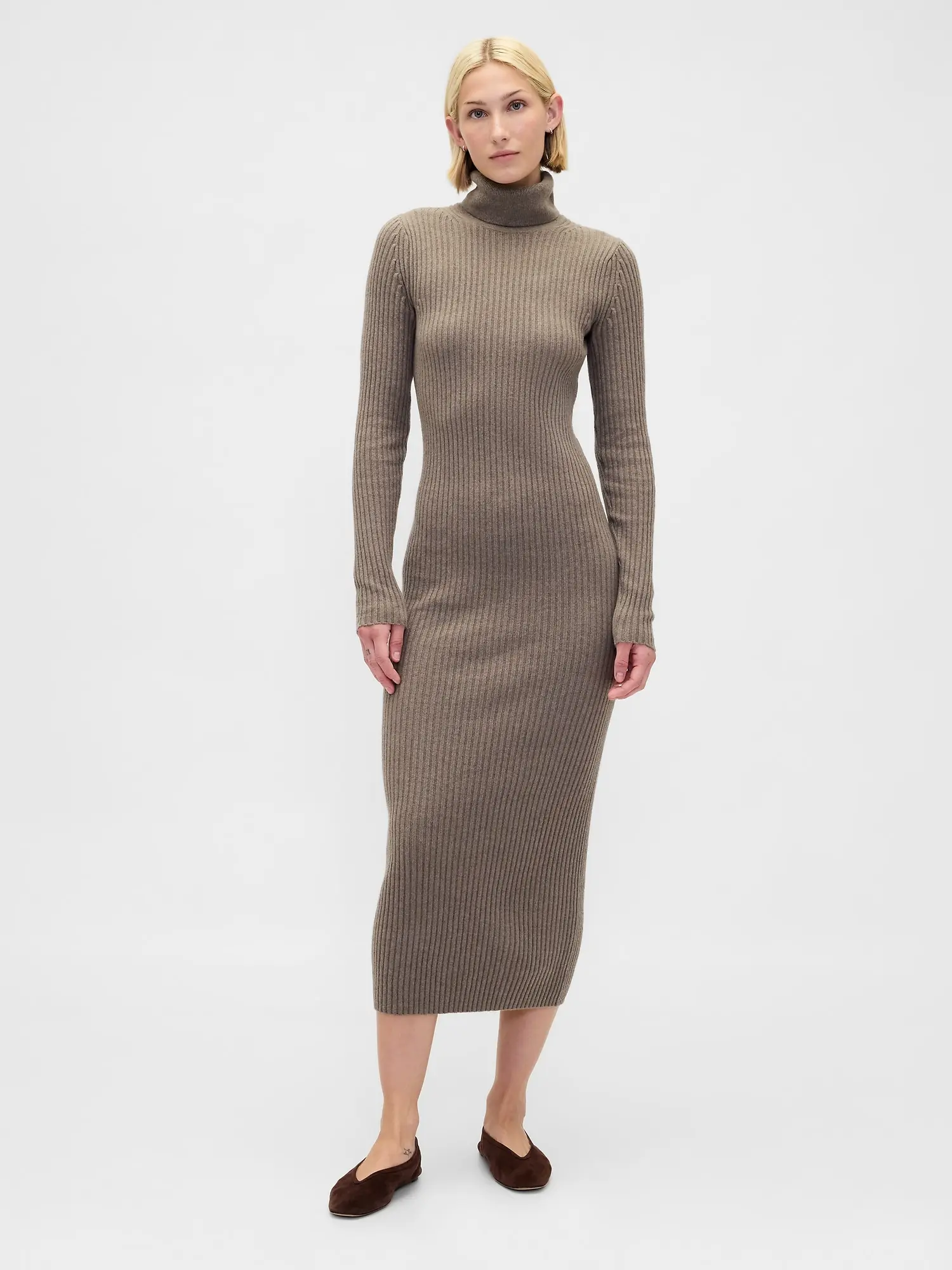 Gap Women's CashSoft Turtleneck Maxi Sweater Dress