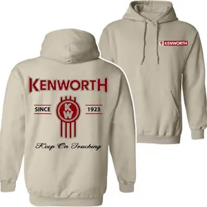 Kenworth Logo Hoodie – Since 1923 Classic Trucker Hoodie, Keep On Trucking Pullover, Semi Truck Unisex Outfit, Soft and Warm Unisex Shirt for Fall and Winter, Make in USA, Outdoors Outfit