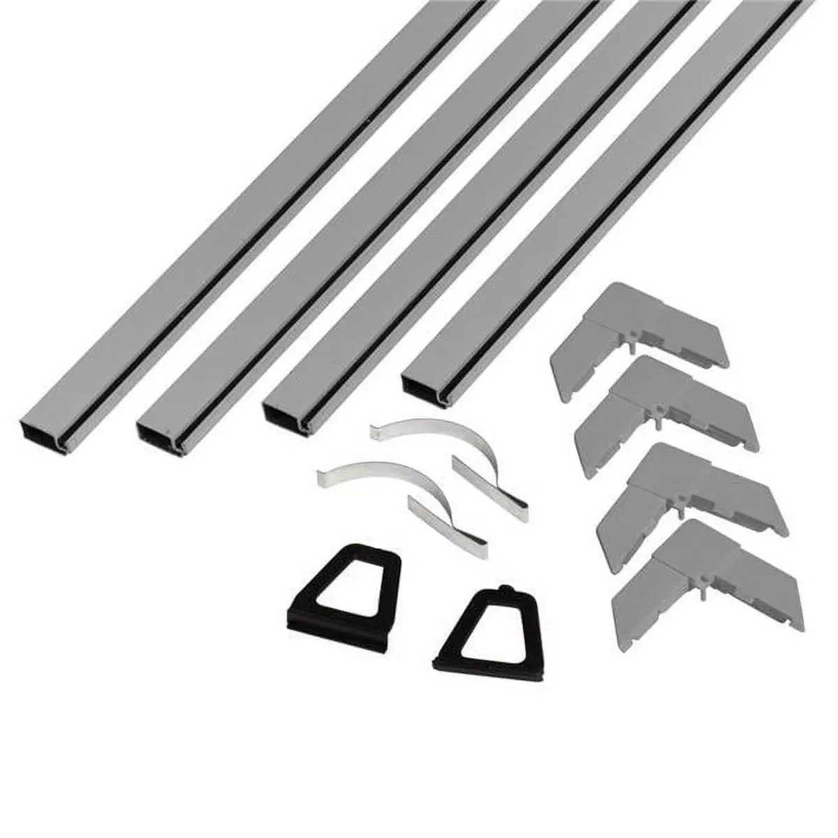212 MAIN Mill Gray Aluminum Screen Frame Kit - 0.312x48 in., 5/16 in., 5/16x48x48 in., Easy Assembly, Pack of 12, for Sailing & Outdoor Water Sports