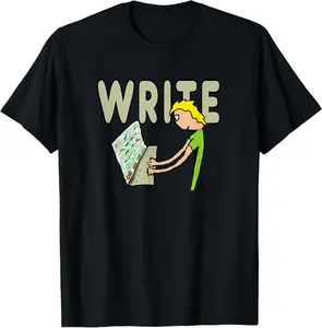 100% cotton Unisex Writer Writing T-Shirt