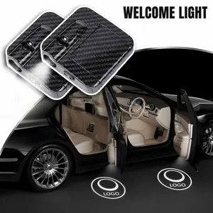 2-Pack Car Door Welcome Light Projector – Wireless LED Logo Puddle Lights, Smart Motion Sensor, Easy DIY Install, Fits Most Cars