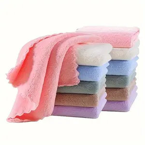 20 Pieces, Luxury Towel Set, Random Color, Ordinary Household Towel, Small Square Towel, Soft Absorbent Towel, Suitable for Family Bathroom, Bathroom Supplies, 9 X 9 Inches, Universal in All Seasons, Christmas Gift, Ideal Gift for Mom