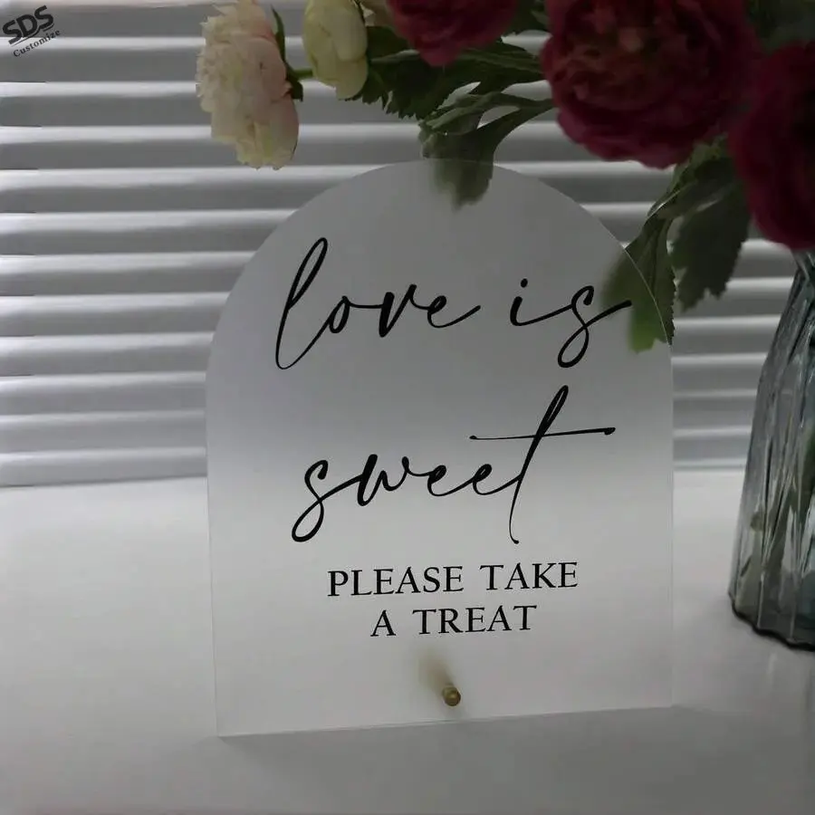 Acrylic Wedding Decoration Sign with Stable Stand, Acrylic Desktop Sign, Acrylic Desktop Ornament, Signature Guest Book, Wedding Memorial Reception Decorative Marker
