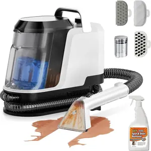 Portable Carpet and Upholstery for Deep Cleaner, 18Kpa Carpet Cleaner Machine for , Pets with Pet Pro Solution and Self Cleaning Set of 1 for Spot, Rug, Couch