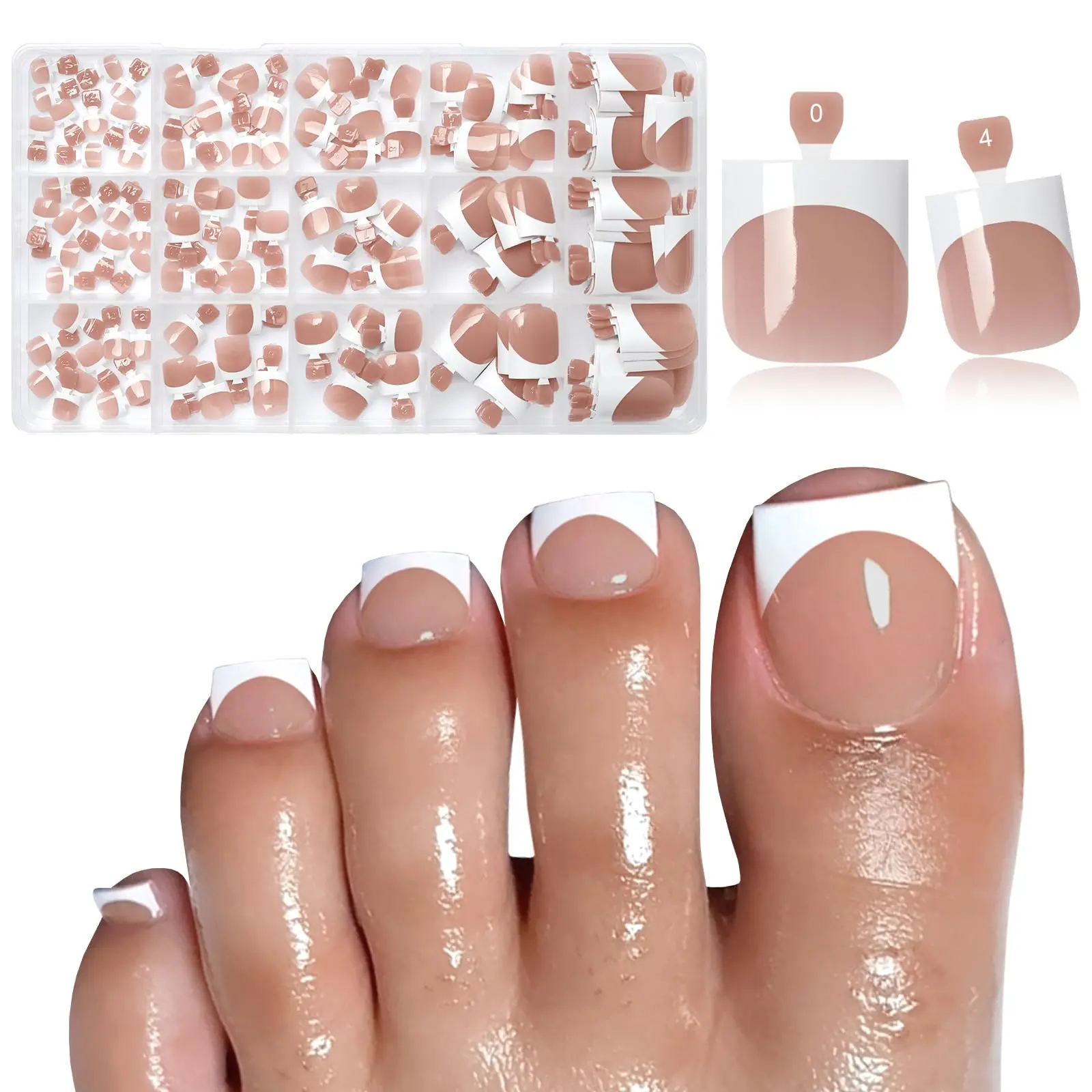 French Tip B - Brown Base