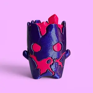 Purple Void Sprite Figure - Video Game Inspired Gag Gift Novelty Toy Figures - Full Color
