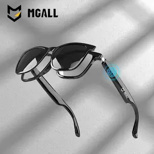 MGALL C08 Wearable Smart Glasses, Bluetooth-Compatible Earbud Headphone for Music & Calls, Durable Electronic Audio Glasses, Creative Sports Headset Cyber Durability
