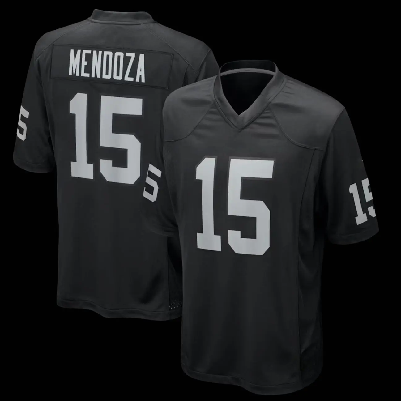 Unisex Football inspired by Mendoza Las Vegas 15 Home Game Jersey - Black
