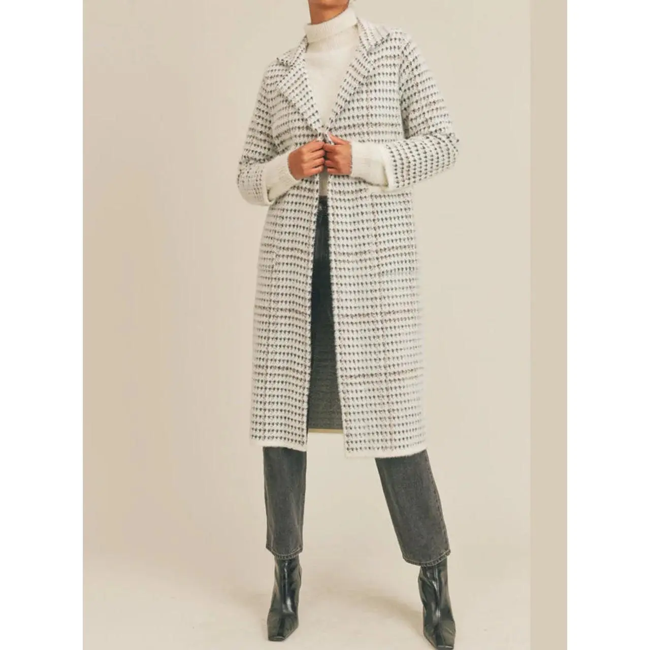 Marceau Houndstooth Coat