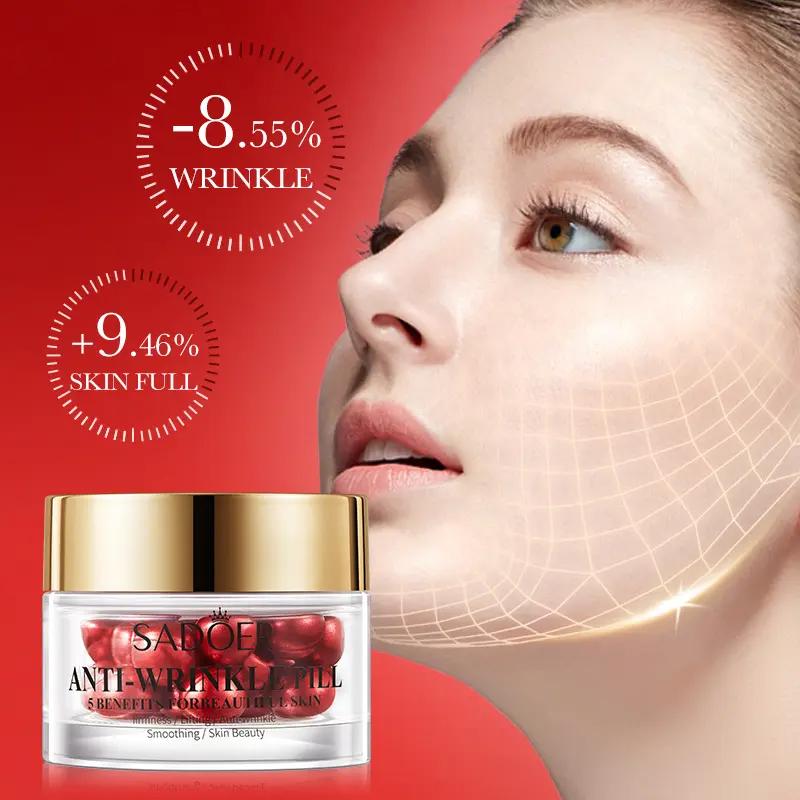 SADOER Anti-Wrinkle Pill,Benefits for Beautiful Skin,Beauty Tool,Firmness/Lifting/ Anti-wrinkle/Smoothing/Skin Beauty   Moisturizers Skincare