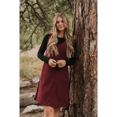 Red Corduroy Dress TikTok Shop