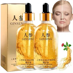 2x Ginseng Extract Liquid,Ginseng Extract Anti-Wrinkle Original Serum Oil,Korean Red Ginseng Polypeptide Anti Aging Essence,Ginseng Moisturizer,Reduces Wrinkles,Improves Sagging