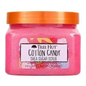 Tree Hut Cotton Candy Shea Sugar Scrub 18 Fl oz Exfoliating Body Scrub Removes Dry Skin for Soft & Hydrated Feel Alcohol Free Vegan Cruelty Free