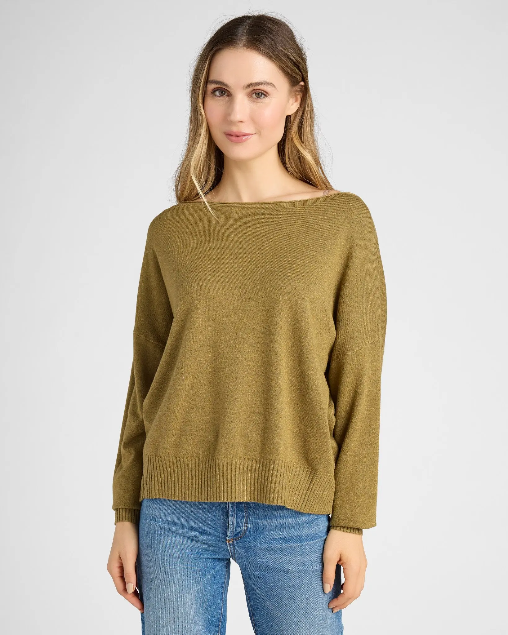 Pullover Ribbed Detail Sweater