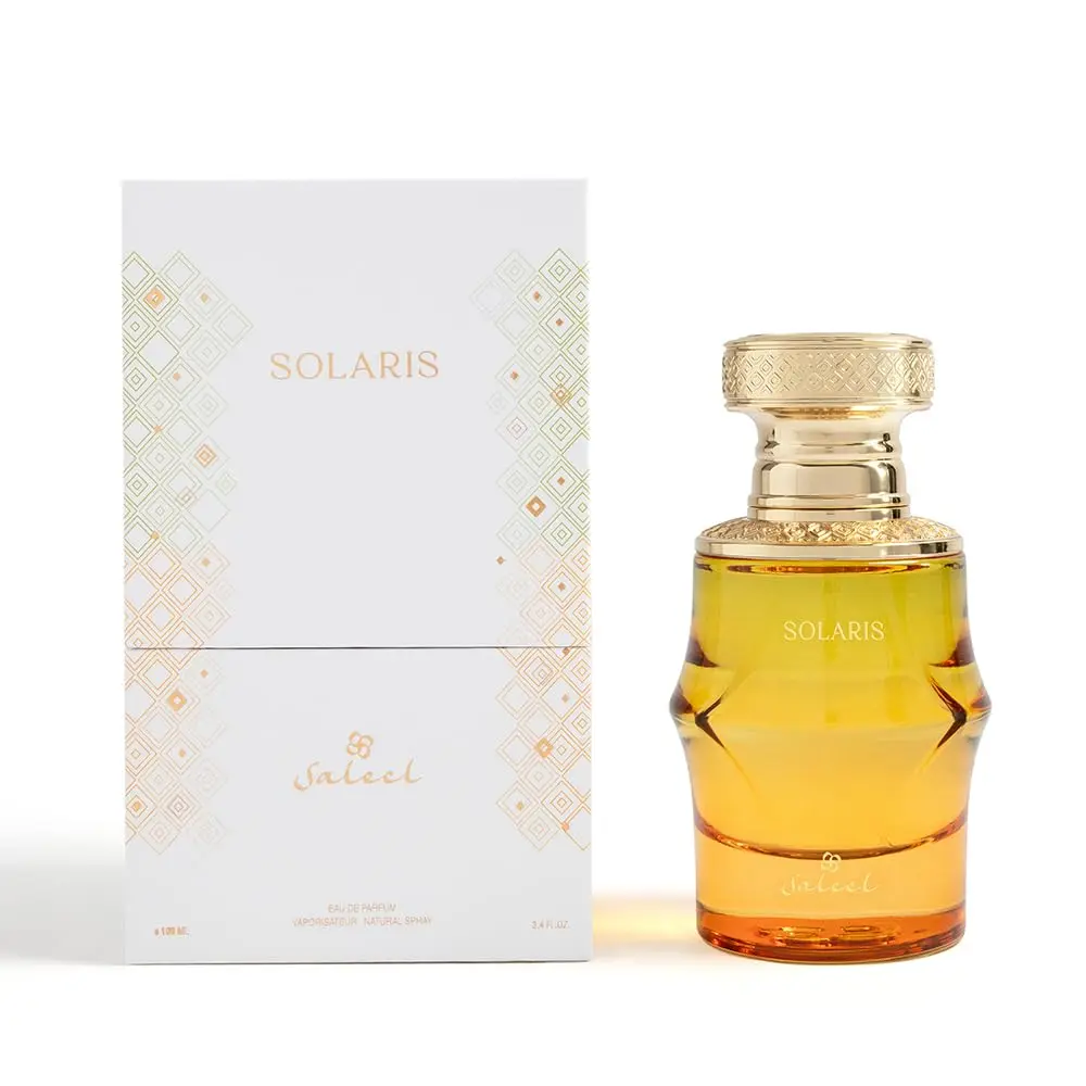 Saleel Solaris Eau de Parfum, Citrus Orange & Coconut Unisex Fragrance with Gourmand Vanilla Notes, 3.4 fl oz / 100 ml Spray Bottle, Fruity Gourmand Unisex Fragrance, Citrus Orange Unisex Fragrance