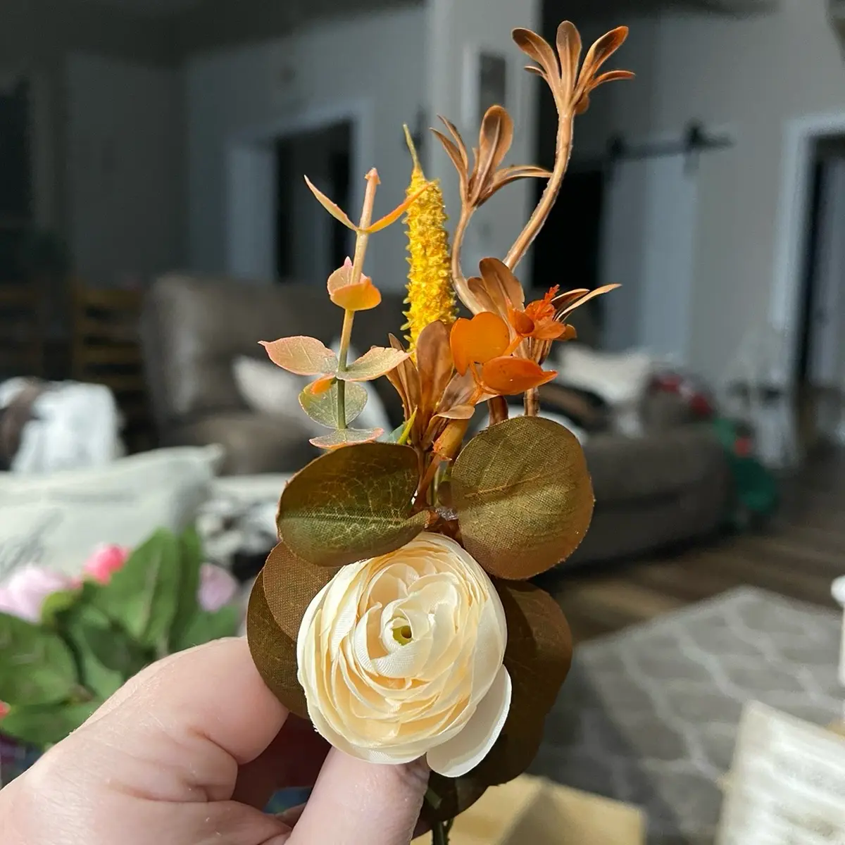 Men’s Boutonnières with natural dried flowers Boho Style
