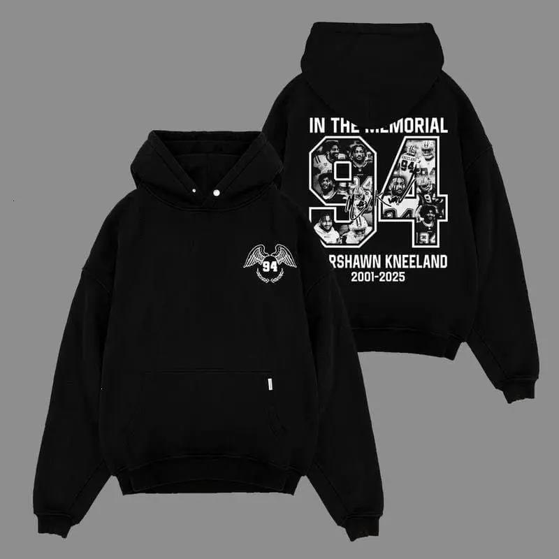 Marshawn Kneeland Big 94 R.I.P 'In The Memorial' For Cowboys Nation Cotton Hoodie Sweatshirt T-Shirt, The Beast from WMU Fans Outfit, Cowboys Game Day Outfits, Gift For Football Fans, Football Graphic Hoodie