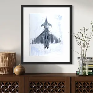 Eurofighter Typhoon fighter jet unframed print of original oil painting
