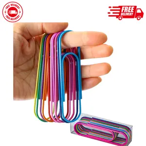 Jumbo Paper Clips, 4 Inches 10 Pcs Large Paper Clip Holder