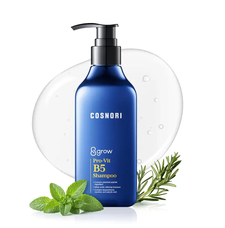 [COSNORI] 8GROW Pro-Vit B5 Shampoo - Hair Growth & Thickening/Scalp Strengthening Shampoo Solution with Patented Peptides, Biotin, 30 Botanical Ingredients (300ml / 10.14 fl. oz.)