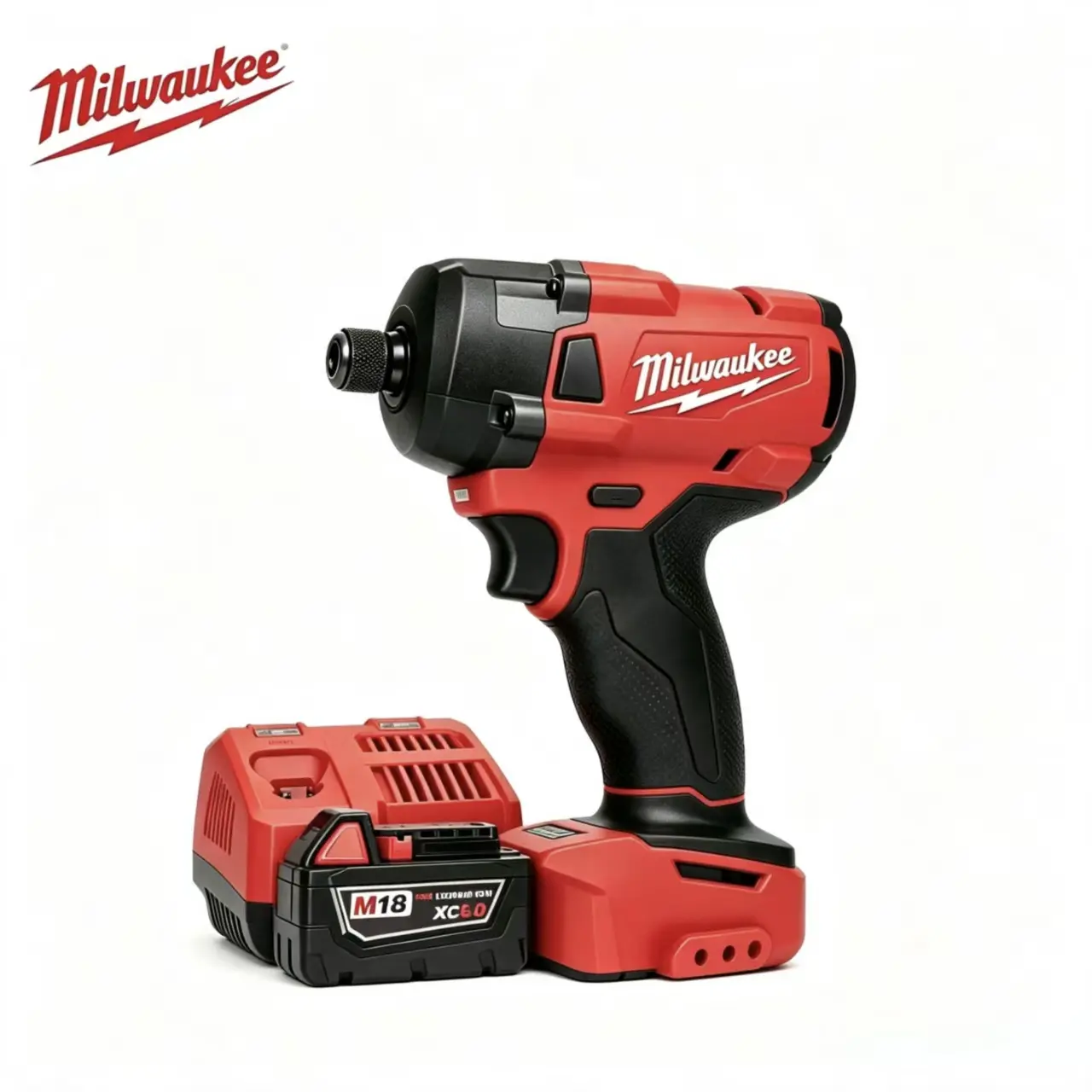 Milwaukee 300 N.m Max Torque Cordless Impact Driver, 0-3000 RPM No-Load Speed, 0-2600 IPM Impact Rate, Compact Fastening Tool for Furniture Assembly, Cabinet Installation, Bicycle Repair