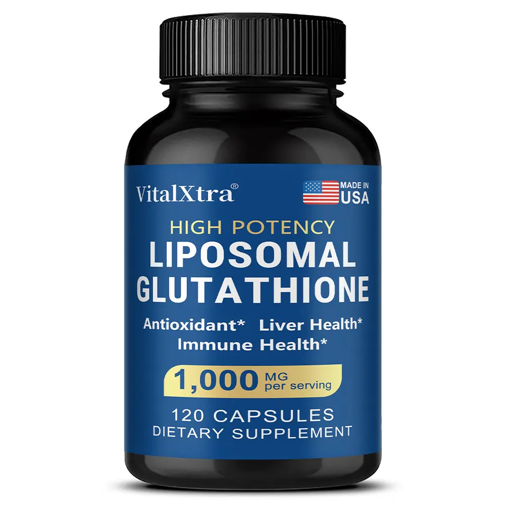 L-Glutathione Health Supplement , Supports Liver Health and Immune Health , 120 Capsules