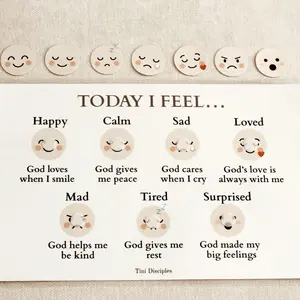 Faith-Based Feelings Board | Christian Toddler Emotion Chart