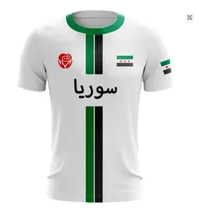 Syria Football Jersey T Shirt Men Outdoor Sports T-shirt 3d Printed Syrian Flag Short Sleeve Oversized Tops Casual Tee Shirts