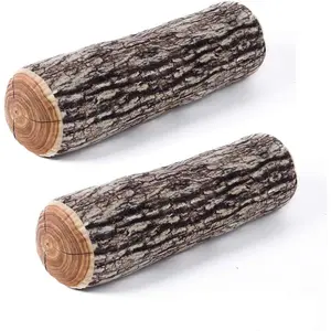 3D Simulation Wood Log Ring Pillow Tree Disc Plush Toy Creative Tree Trunk Cushion Office Nap Pillow Sofa Backrest Seat Pad Home Decor